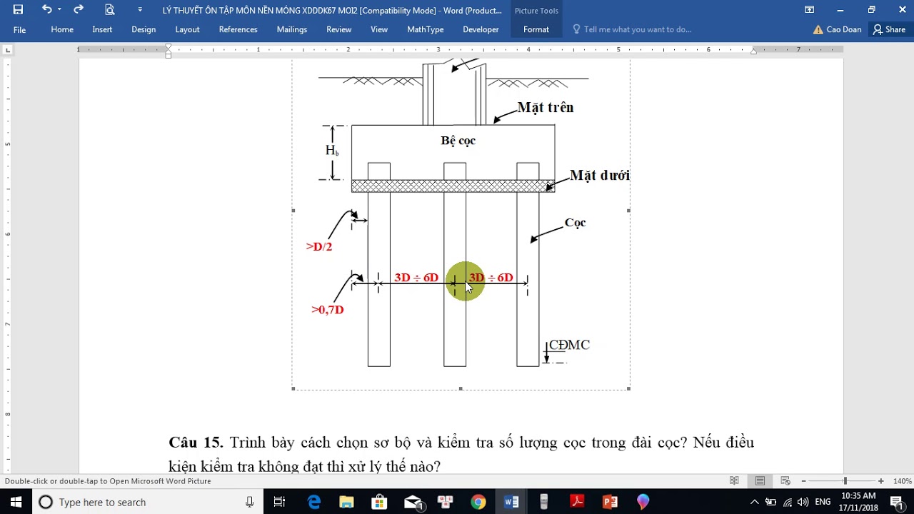 nguyên tắc bố trí cọc trong đài móng