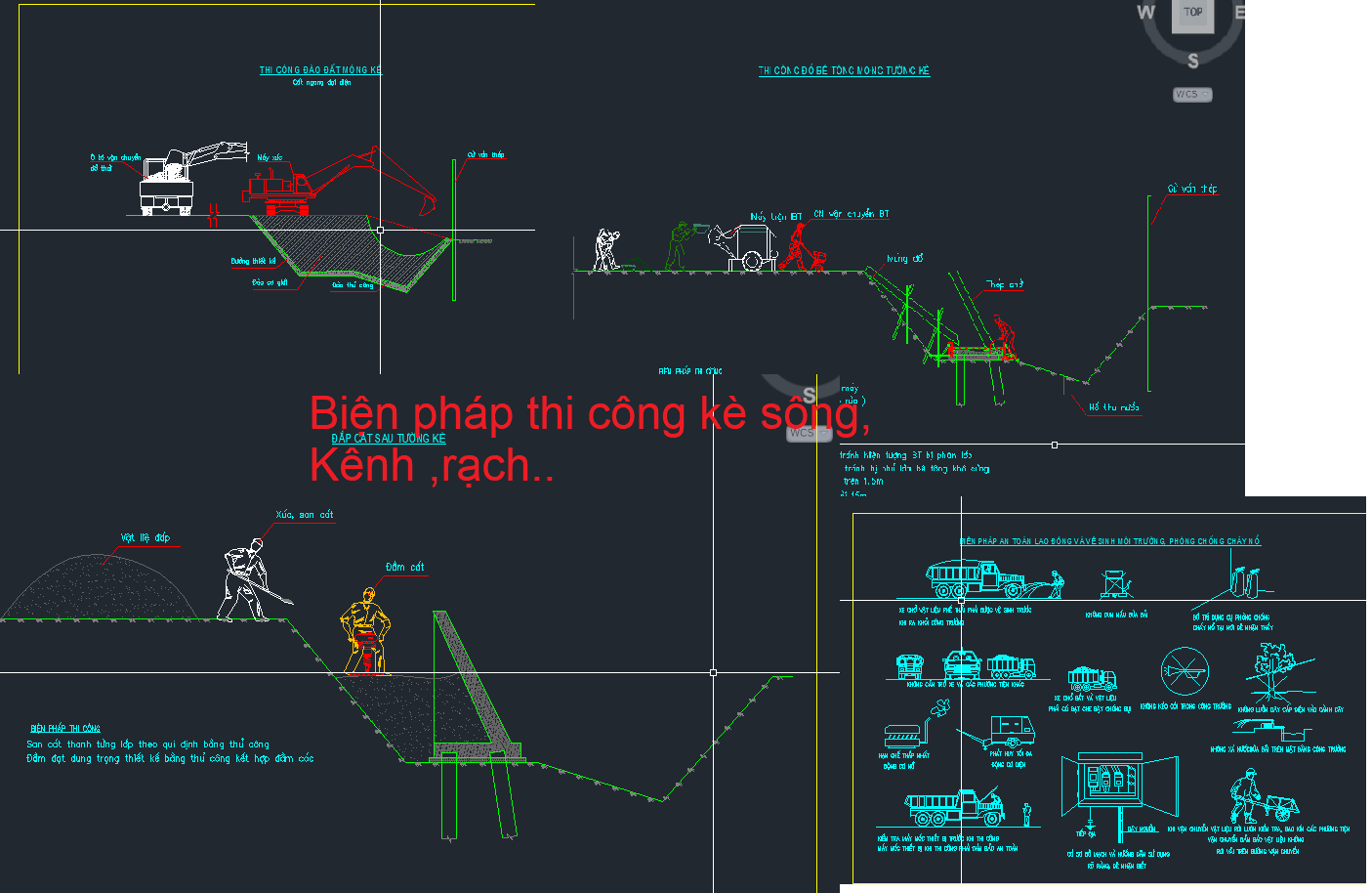 biện pháp thi công kè bê tông cốt thép